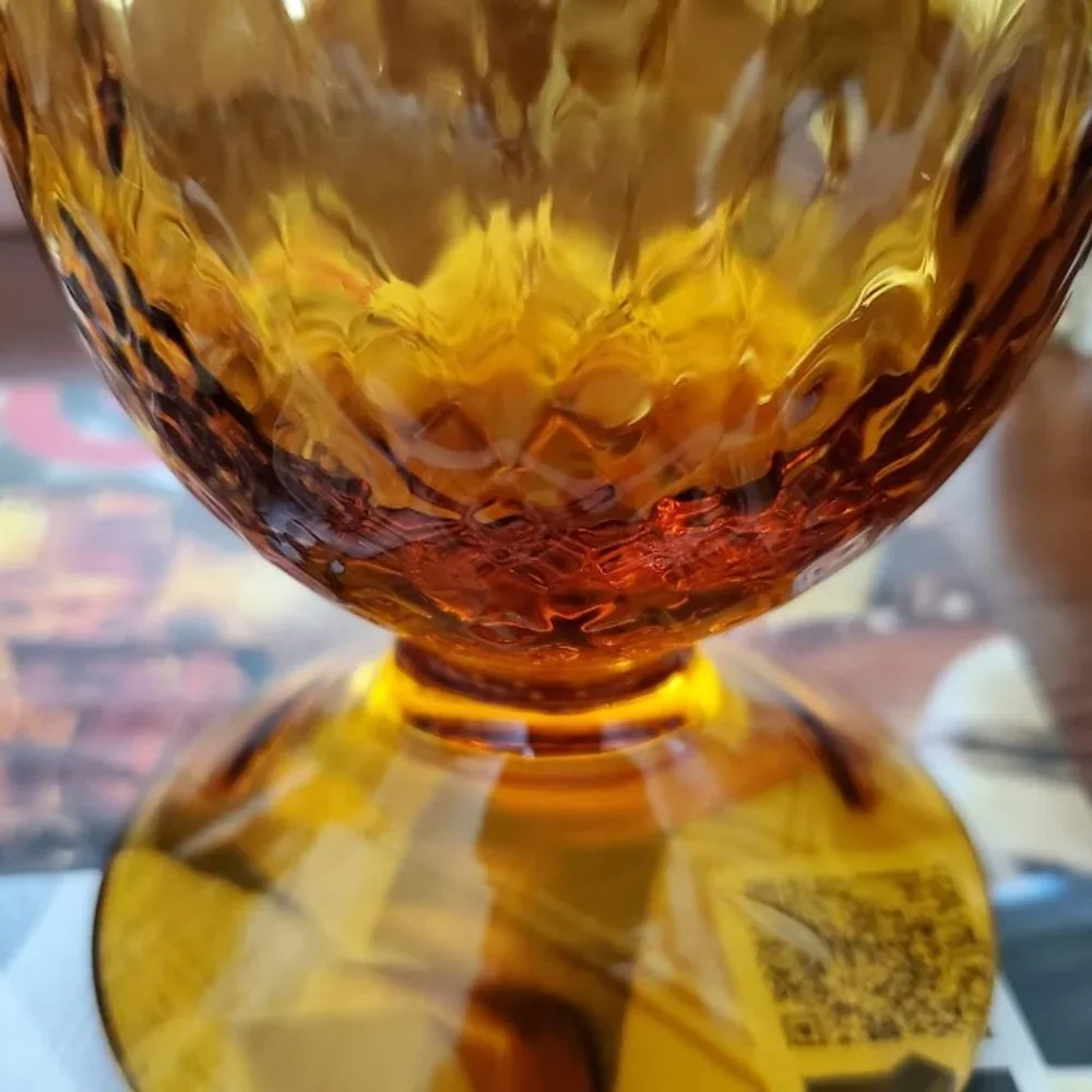 Vintage Empoli Amber Vase - Picture 4 of 9